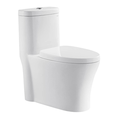 توالت حمام سفید با ارتفاع استاندارد آمریکایی با فلاش دوگانه قدرتمند