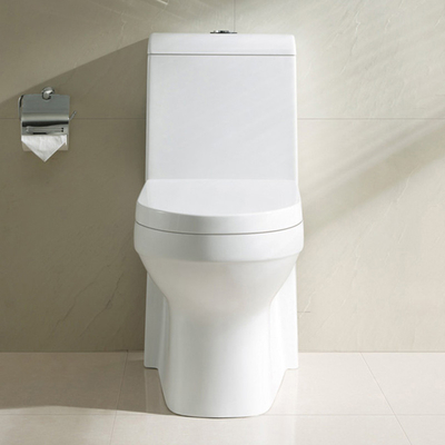 توالت فرنگی حمام سفید سیفون کاسه توالت فرنگی یک تکه دامن کشیده یک تکه