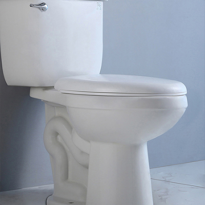 مجموعه مخزن توالت 2 تکه دو فلاش با کارایی بالا Asme A112.19.2 Csa B45.1