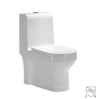ارتفاع راحتی CUPC توالت یک تکه کاسه گرد سفید دامن دار کامل