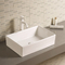 سینک حمام رومیزی صاف و سرامیکی مستحکم طراحی سینک ظرفشویی مستطیلی