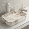 سینک حمام مشکی لعاب سیاه و سفید حوضچه مستطیلی کانتر 610X400X145mm