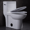1.28GPF/4.8LPF یک تکه دراز توالت دوگانه فلاش راحت ارتفاع 1 تکه توالت فرنگی